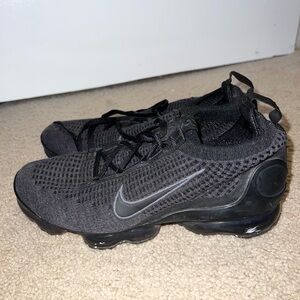 Nike Air Vapormax 2021 Flyknit Black Anthracite Kids 6Y Women’s 7.5